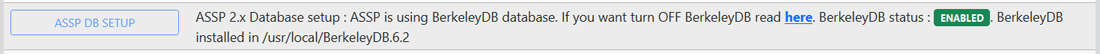 enable ASSP berkeleydb