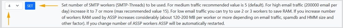 set correct number of ASSP workers